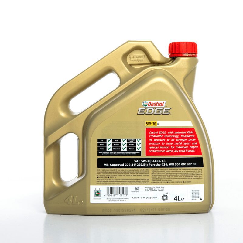 CASTROL EDGE 5W30 LL *VW504/50700* - CMG Oils Direct
