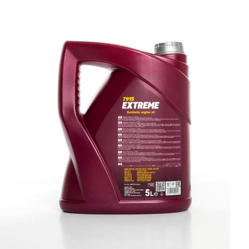 Mannol Extreme 5W40 (7915) *5L*Acea A3/B4* Api Sn/Ch-4* Fully Synthetic Oil  - CMG Oils Direct