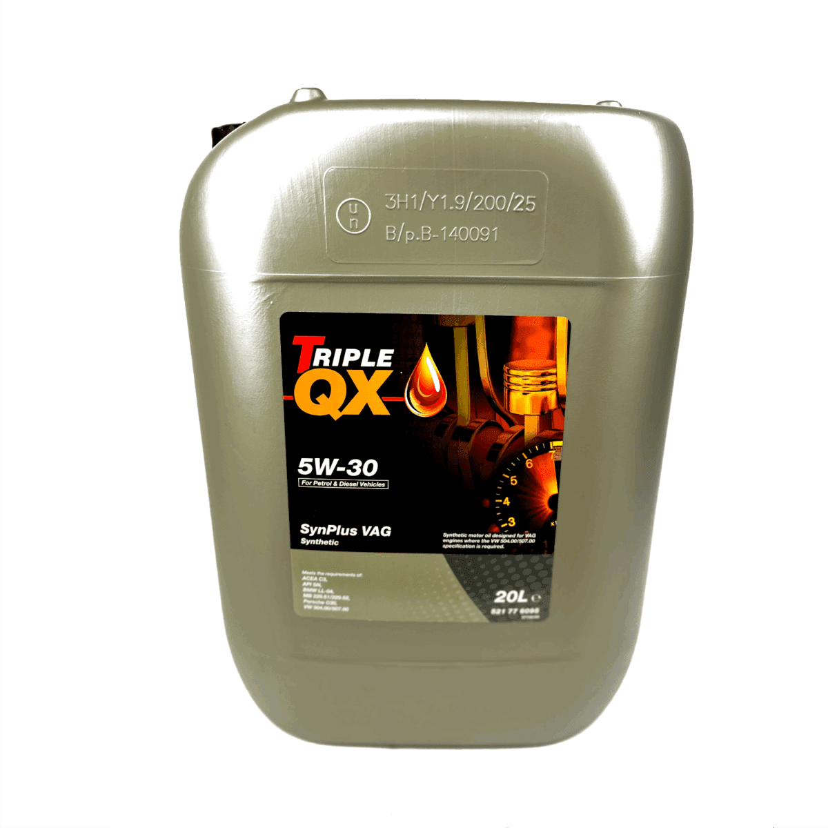 TRIPLE QX  5W-30 VW 504.00 507.00 FULLY SYNTHETIC ENGINE OIL VAG 20 Litre